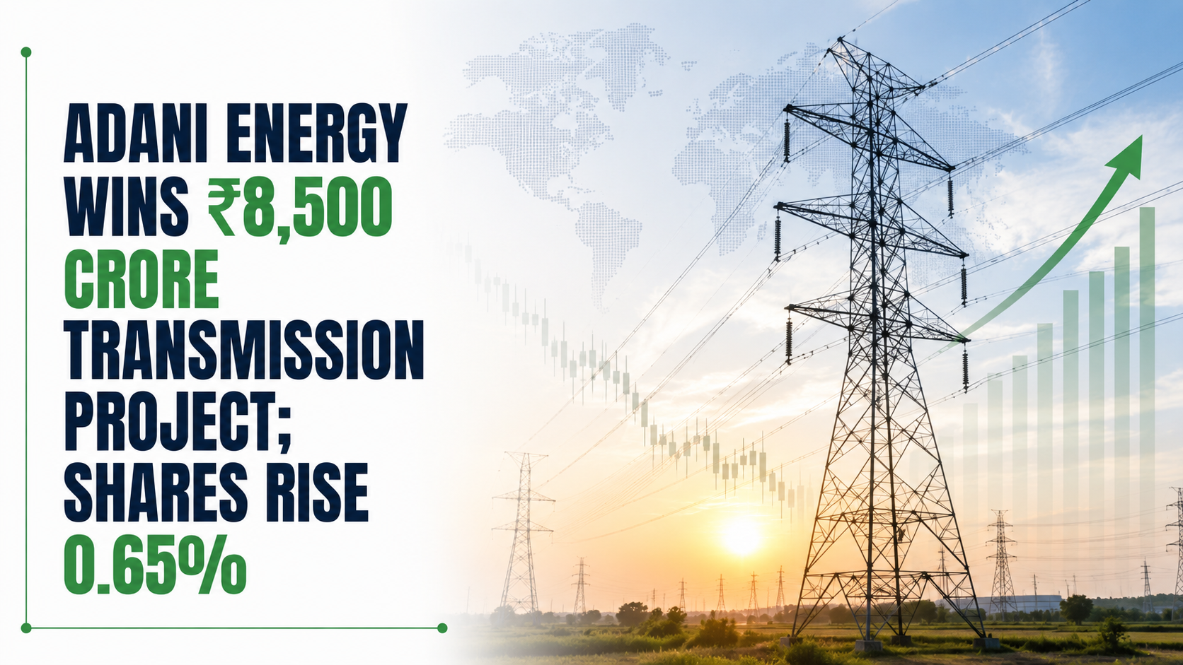 Adani Energy Wins ₹8,500 Crore Transmission Project; Shares Rise 0.65%