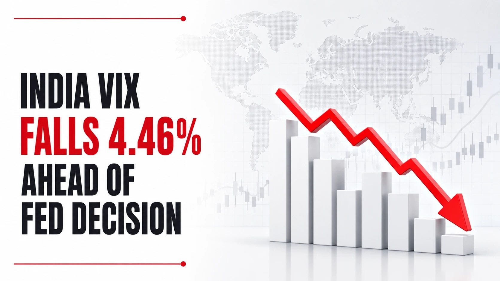 India VIX Falls 4.46% Ahead of Fed Decision as Cooling Volatility Signals Calmer Market Conditions