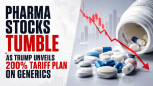 Pharma Stocks Tumble as Trump Unveils 200% Tariff Plan on Generics