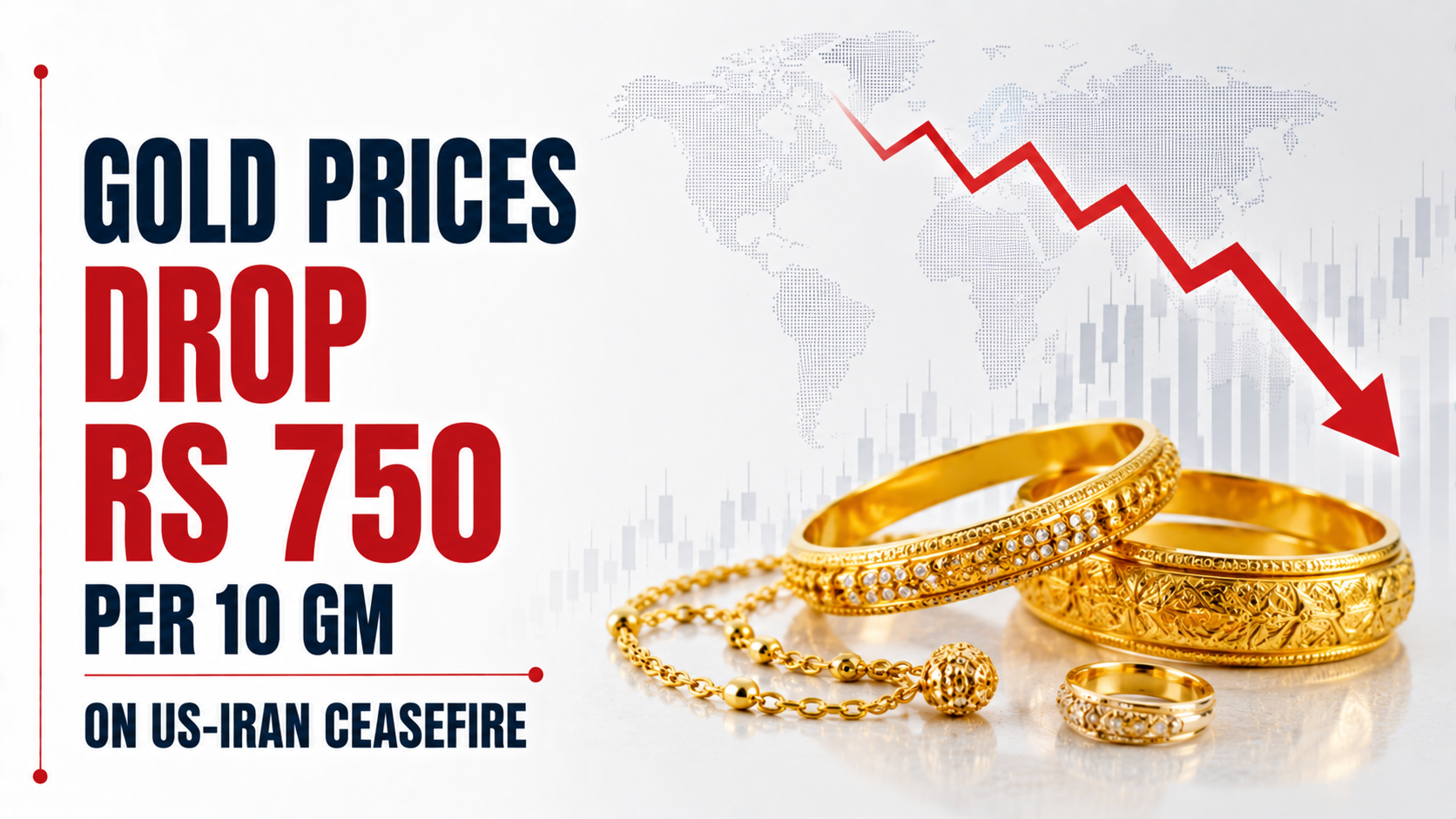 Gold Prices Drop Rs 750 per 10 gm on US-Iran Ceasefire