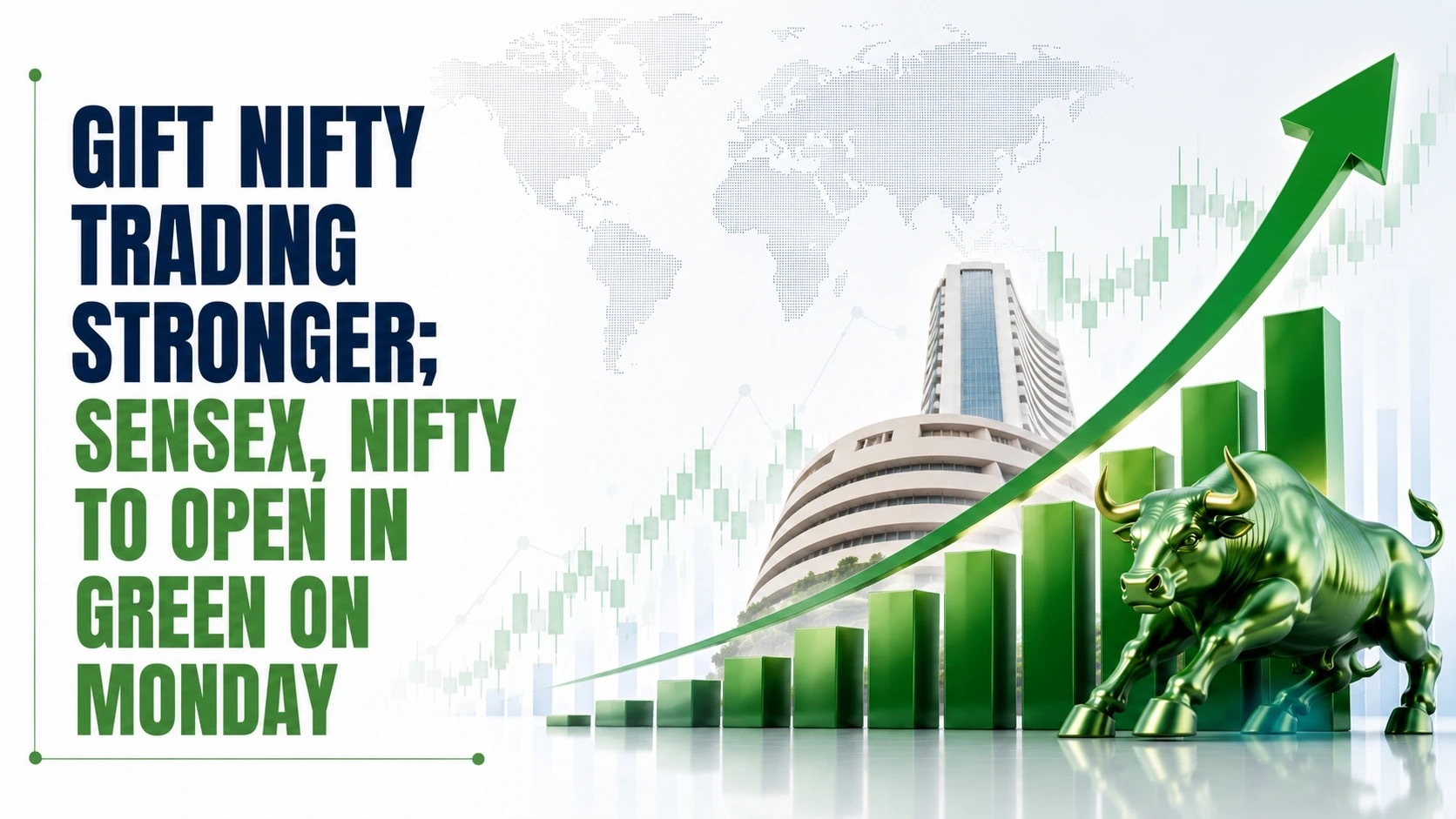 Gift Nifty Trading Stronger; Sensex, Nifty to Open in Green on Monday