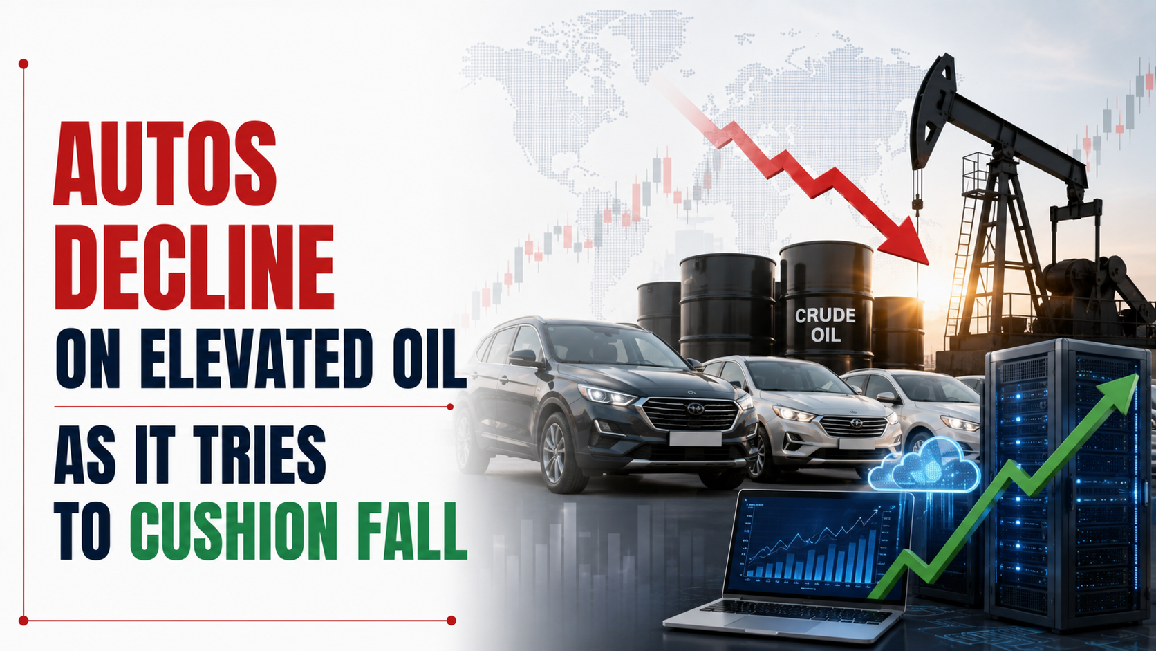 Autos Decline On Elevated Oil As IT Tries To Cushion Fall