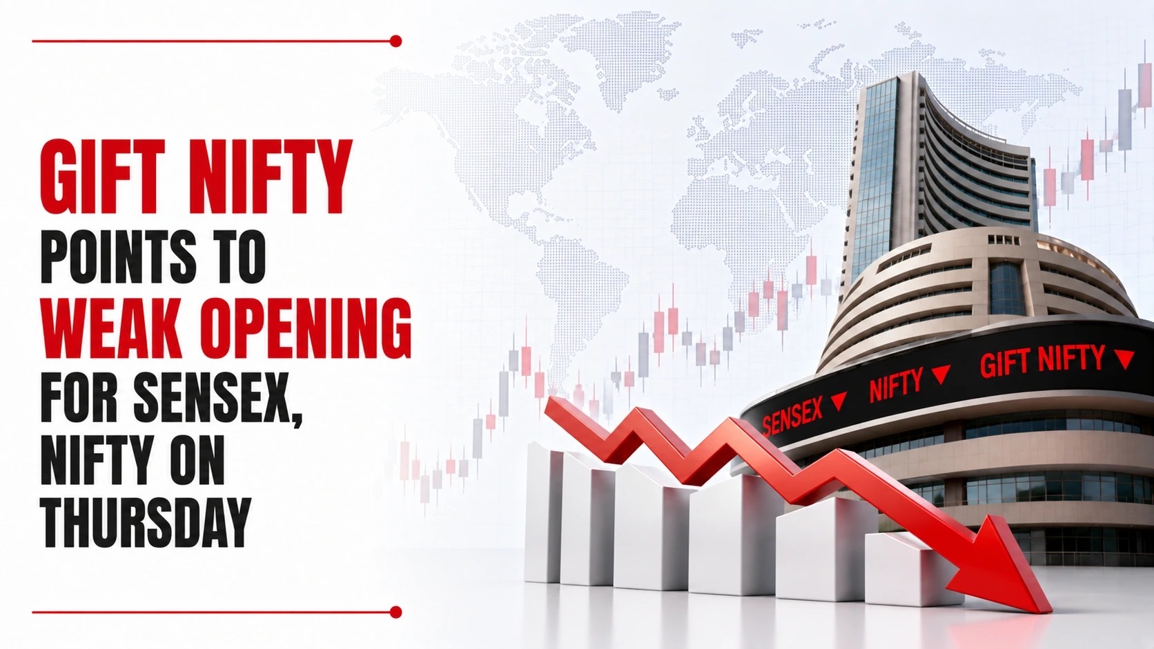 Gift Nifty Points to Weak Opening for Sensex, Nifty on Thursday; Iran War Widens as Asian, US Markets Fall