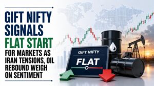 Gift Nifty Signals Flat Start for Markets as Iran Tensions, Oil Rebound Weigh On Sentiment