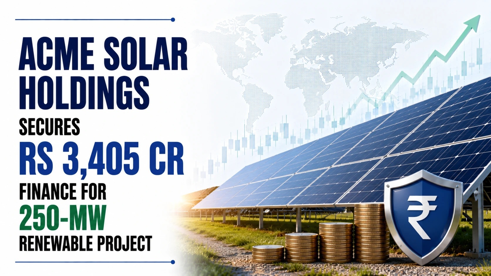 ACME Solar Holdings Secures Rs 3,405 Cr Finance for 250-MW Renewable Project