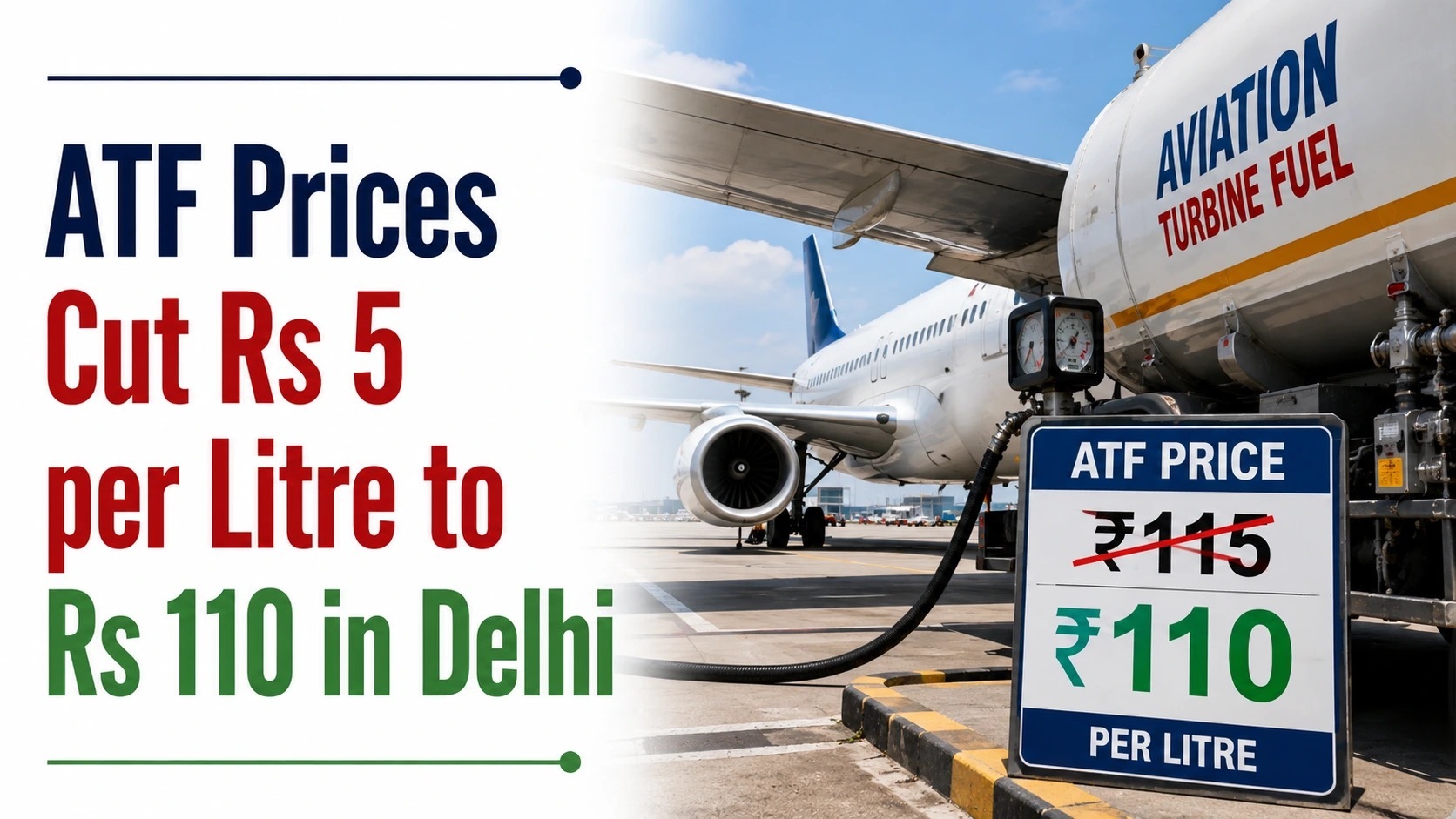 ATF Prices Cut Rs 5 per Litre to Rs 110; First Reduction Since Iran War-Driven Spike