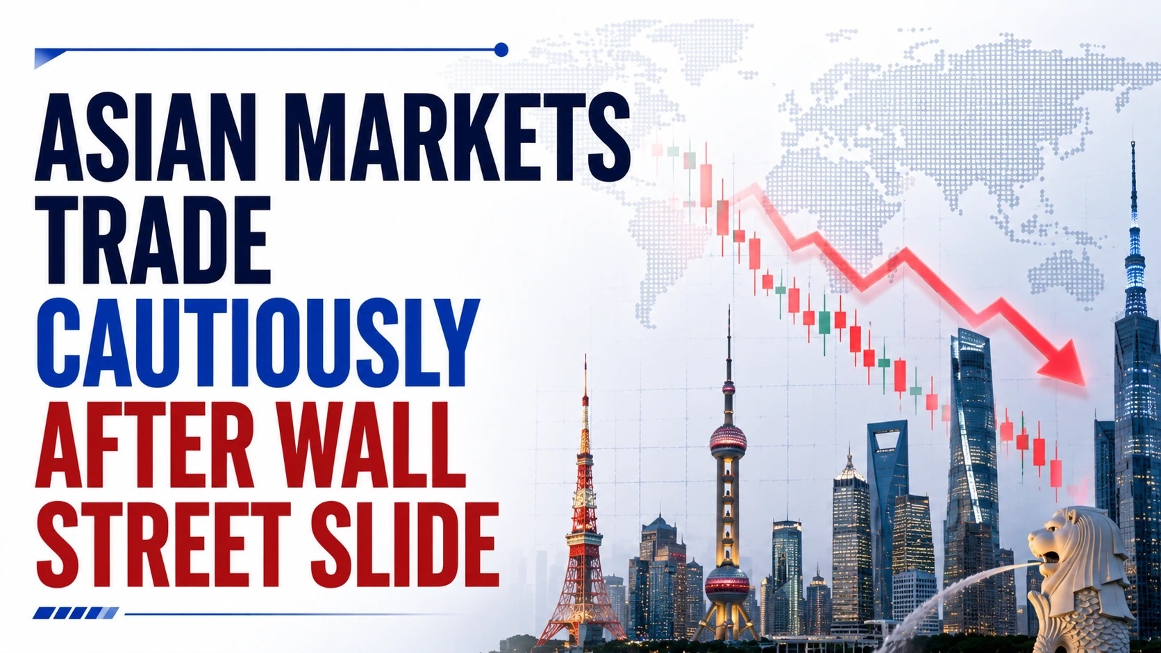 Asian Markets Trade Cautiously After Wall Street Slide; Weak Global Cues Signal Lower Start For Sensex, Nifty