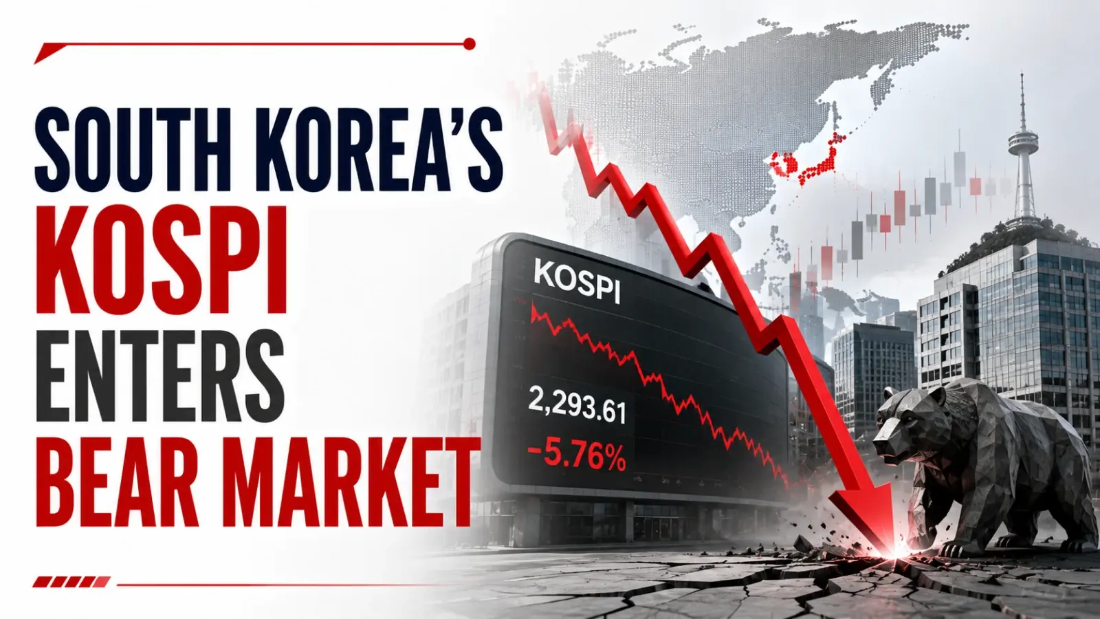 South Korea's Kospi Enters Bear Market as Chip Selloff Deepens Amid AI Concerns