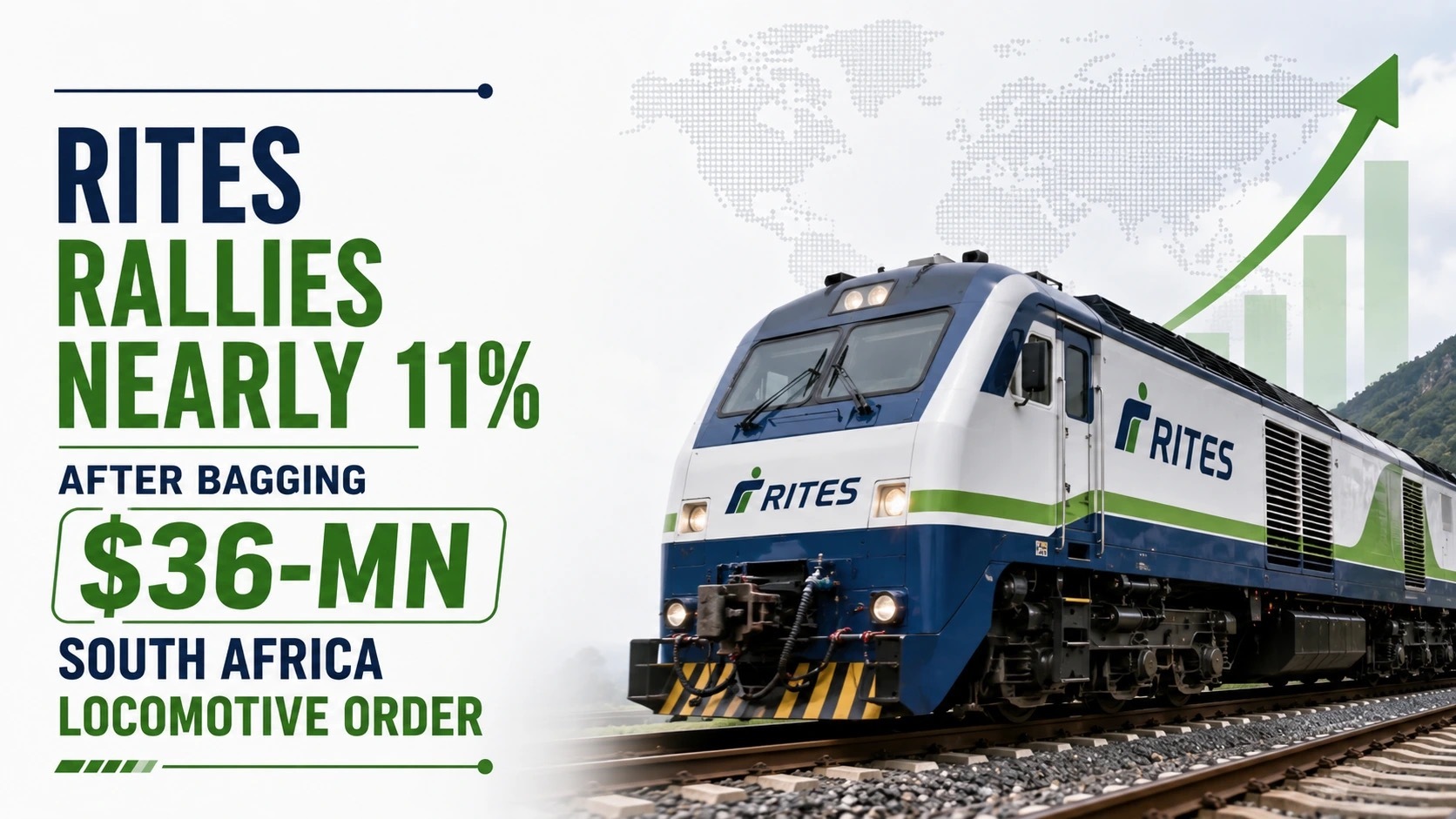 RITES Share Rallies nearly 11% After Bagging $36-mn South Africa Locomotive Order