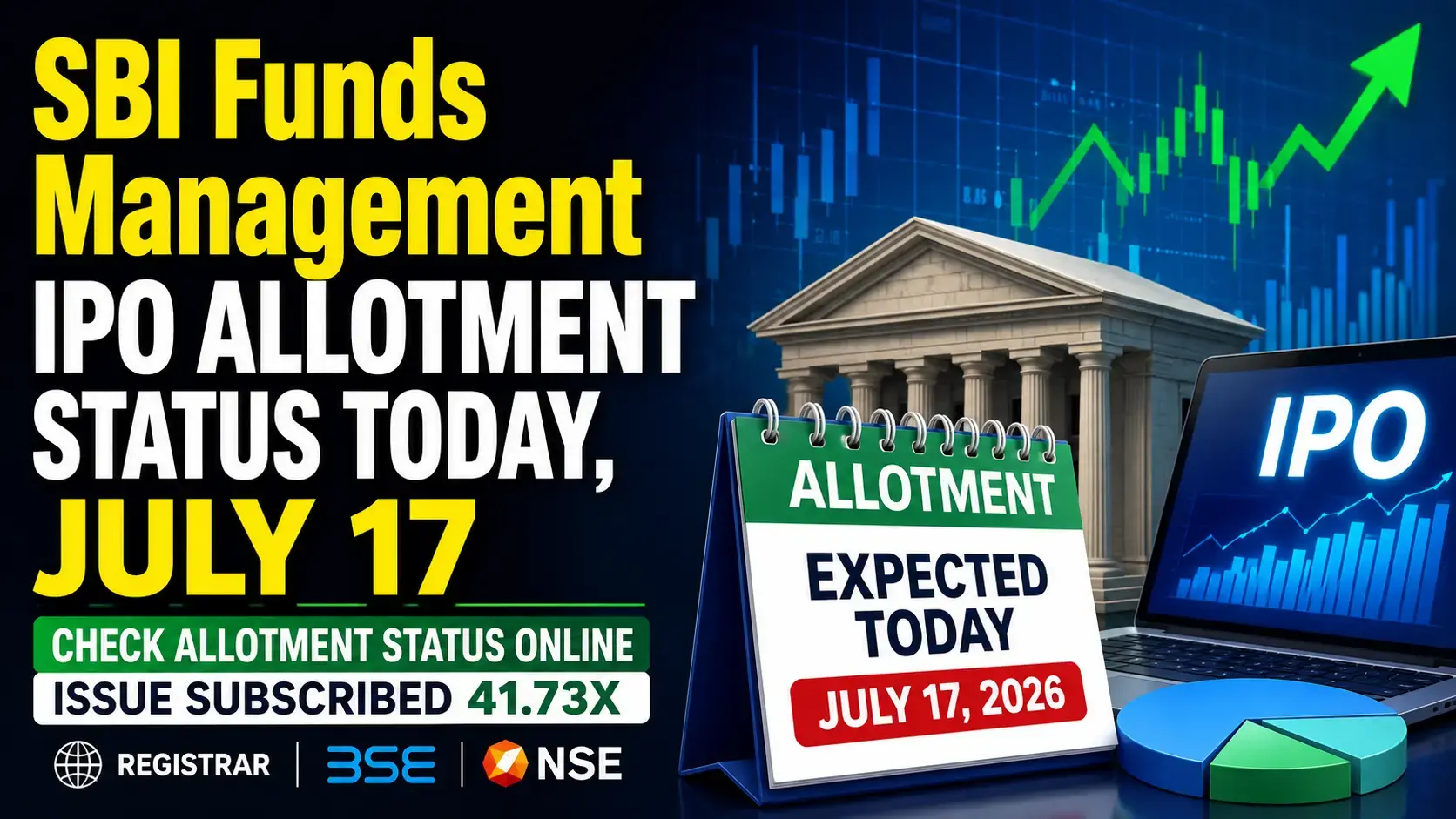 SBI Funds Management IPO Allotment Status to be Finalised Today: Check IPO Allotment Status Online On NSE, BSE And Registrar Website
