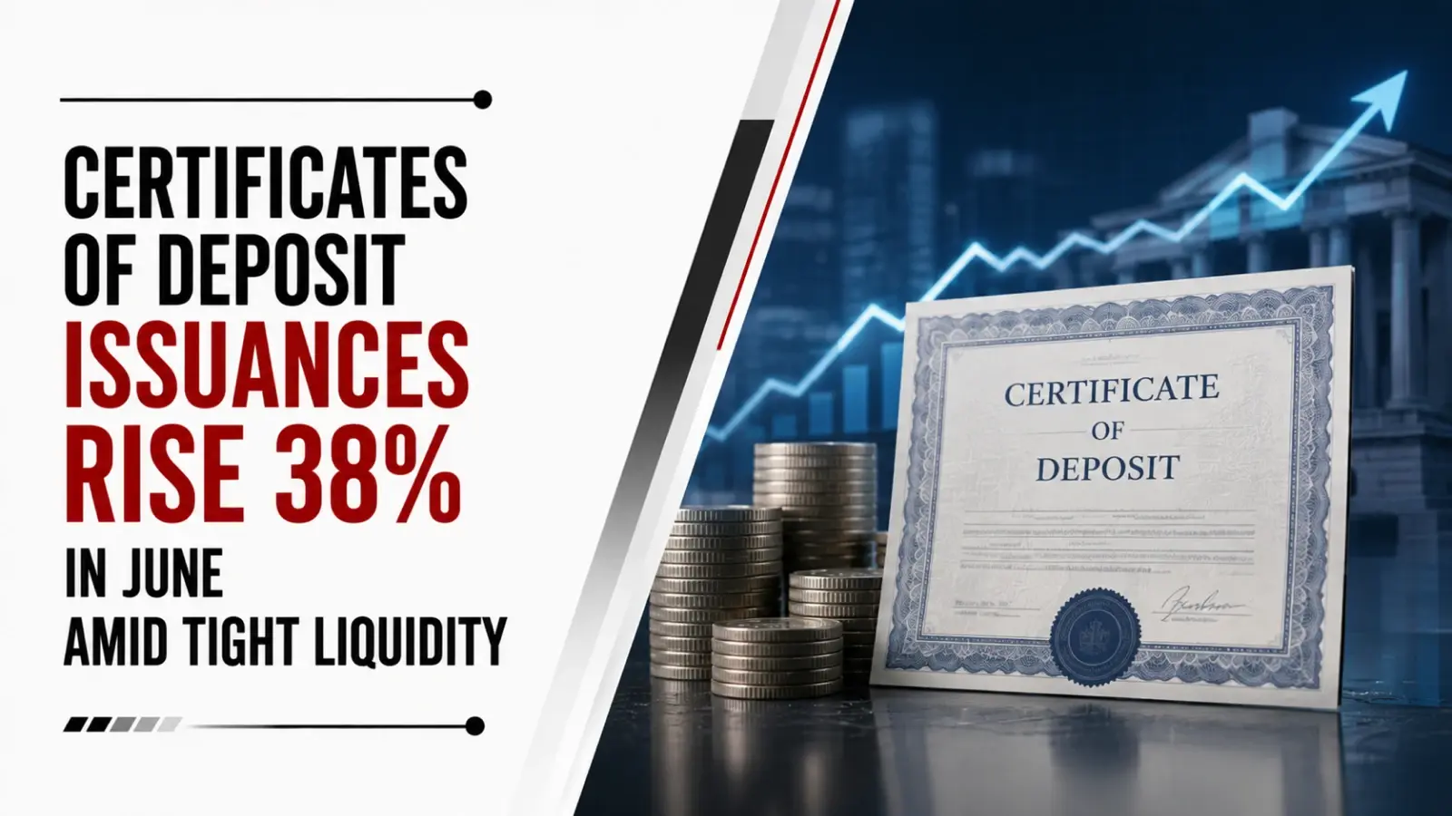 Certificates of Deposit Issuances Rise 38 PC in June Amid Tight Liquidity, Credit Offtake
