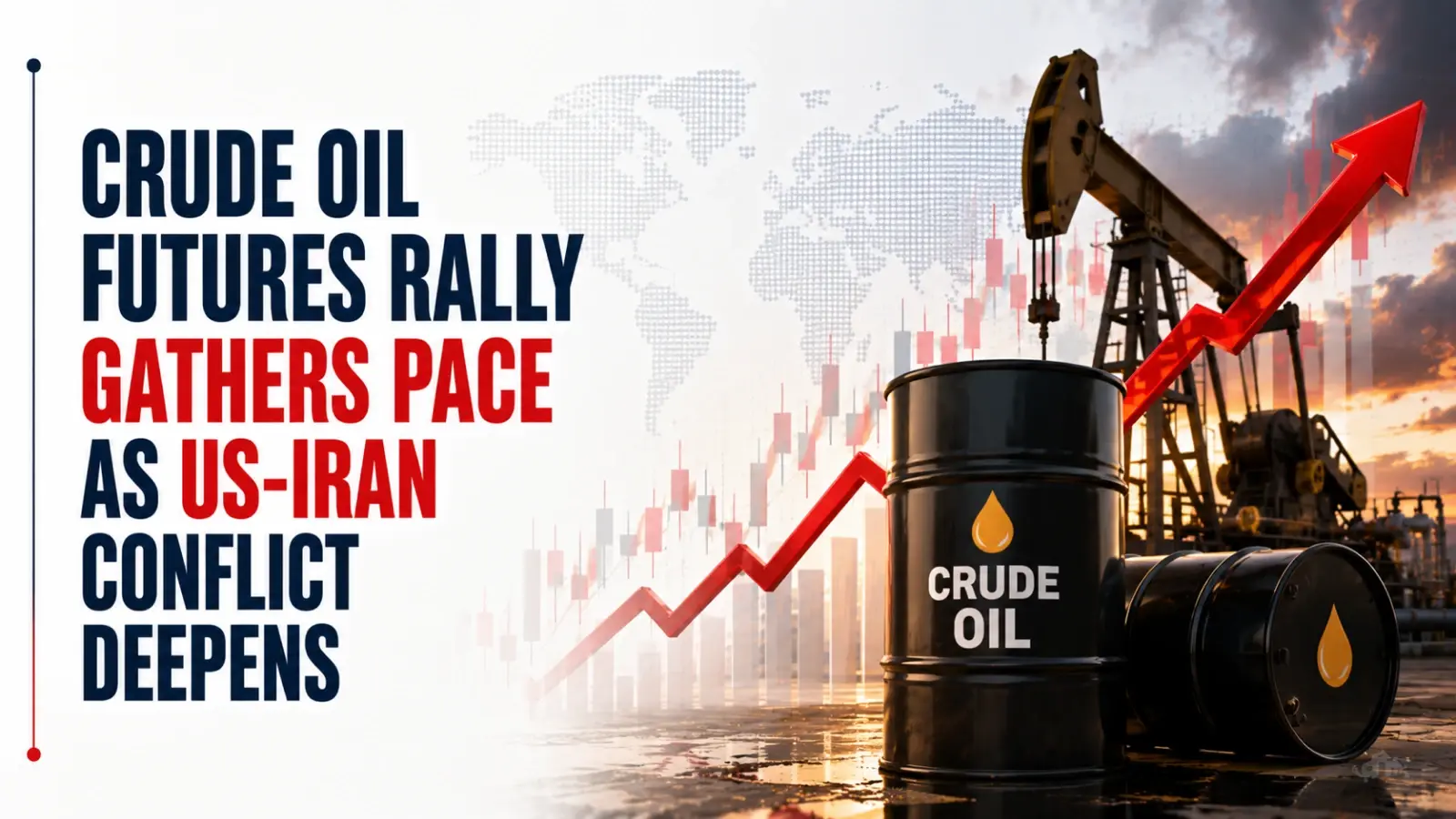 Crude Oil Futures Rally Gathers Pace as US-Iran Conflict Deepens