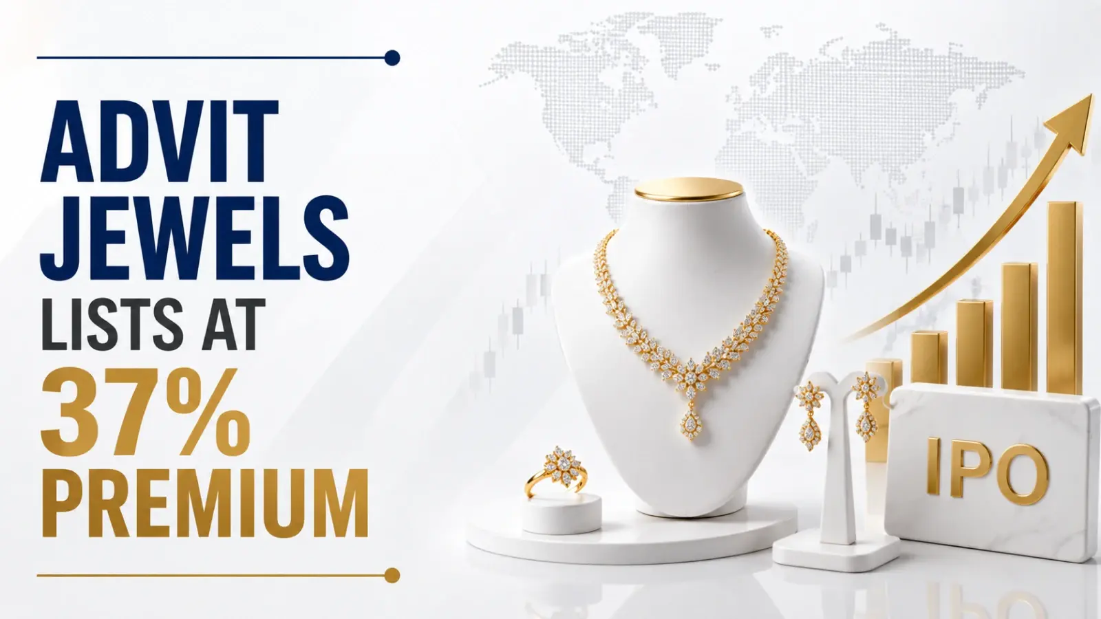 Advit Jewels Lists at 37% Premium, Freezes After Falling in Early Trade