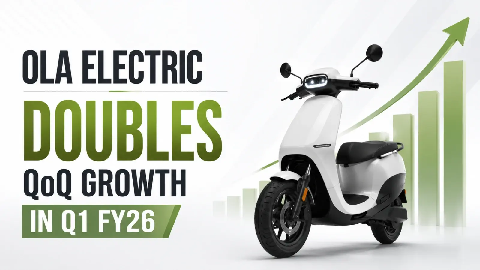 Ola Electric Doubles QoQ Growth in Q1 FY26; June Vehicle Registrations at 16,144 Units