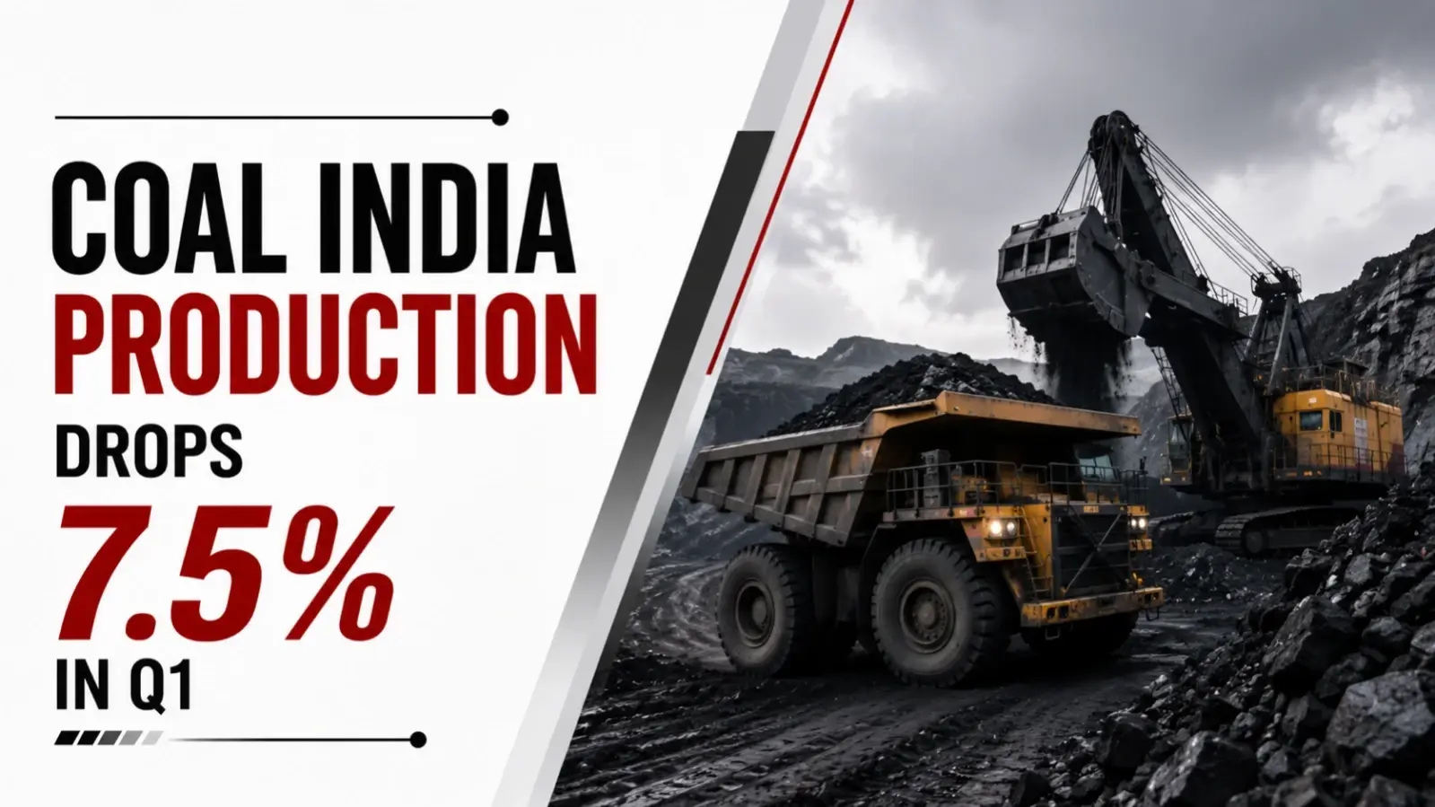 Coal India Production Drops 7.5 PC in Q1