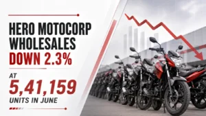 Hero MotoCorp Wholesales Down 2.3 PC at 5,41,159 Units in June