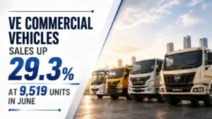 VE Commercial Vehicles Sales Up 29.3 PC at 9,519 Units in June