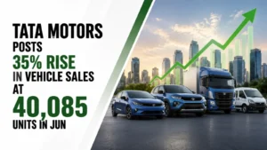 Tata Motors Posts 35 PC Rise in Vehicle Sales at 40,085 Units in June