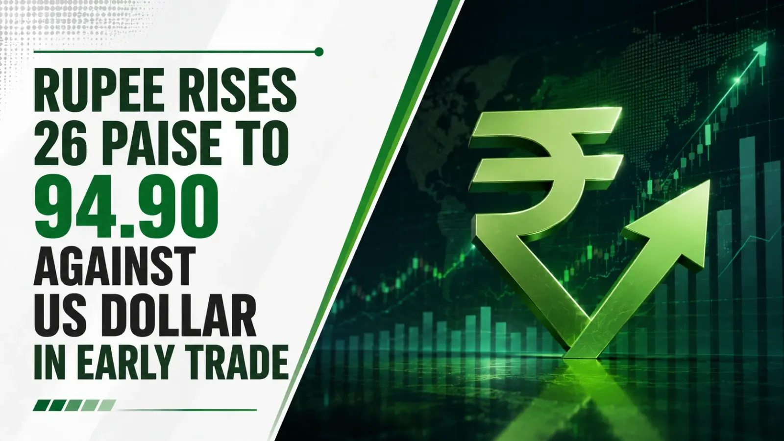 INR vs USD Rate, July 2 2026: Rupee rises 26 paise to 94.90 against US dollar in early trade