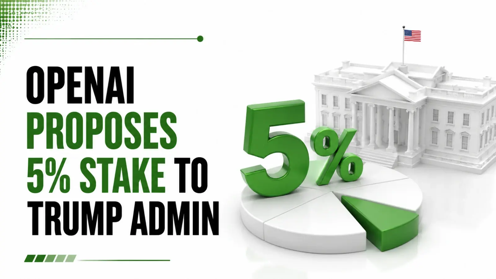 OpenAI Proposes 5% stake to Trump Administration to Ease Washington Pressure