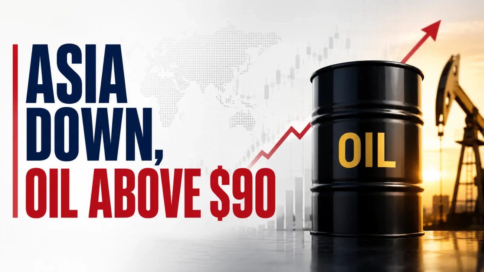 Asia Down, Oil Above $90; Weak Global Cues Signal Lower Start For Sensex, Nifty