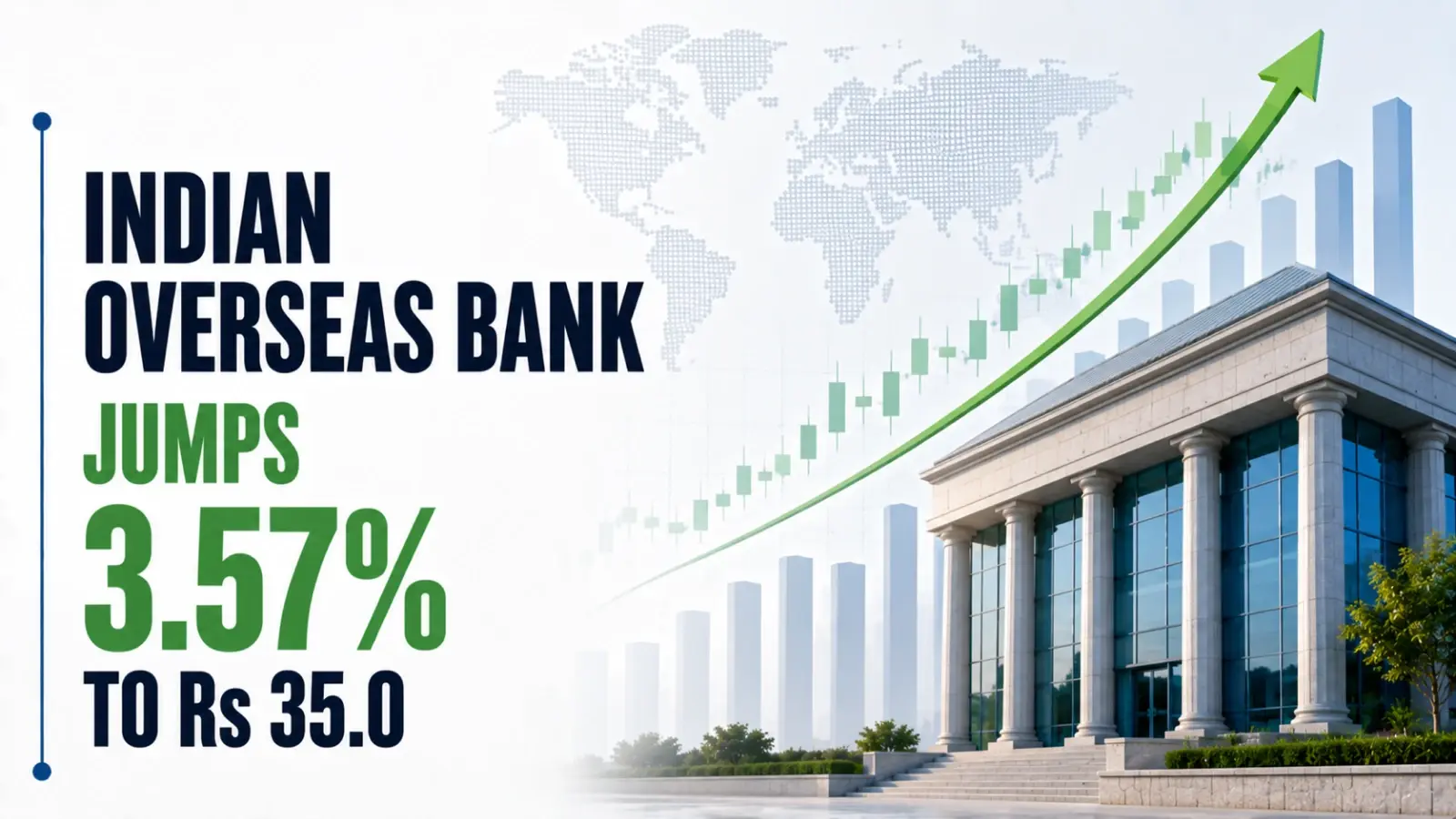Indian Overseas Bank Jumps 3.57% to Rs 35.06 in Afternoon Trade on Results Day
