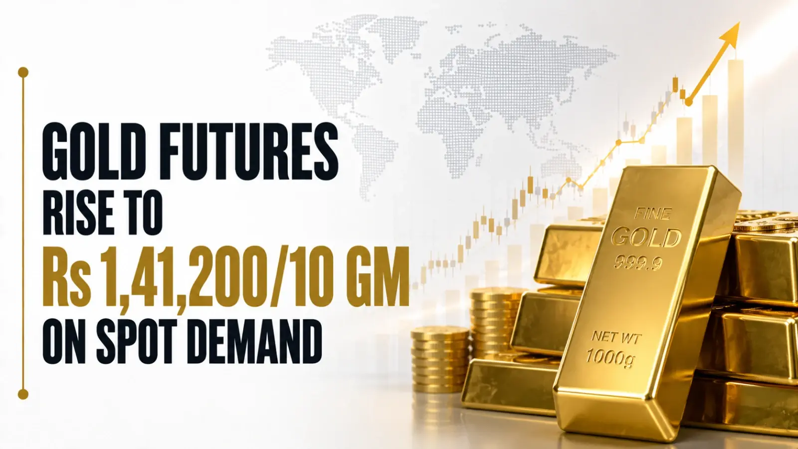 Gold Futures Rise to Rs 1,41,200/10 GM on Spot Demand