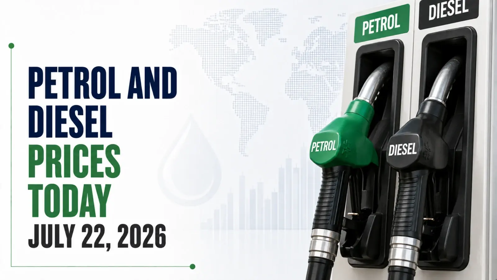 Petrol and Diesel Prices Today, July 22, 2026: Latest Rates in Delhi, Mumbai, Bengaluru, Hyderabad, Noida, Gurgaon