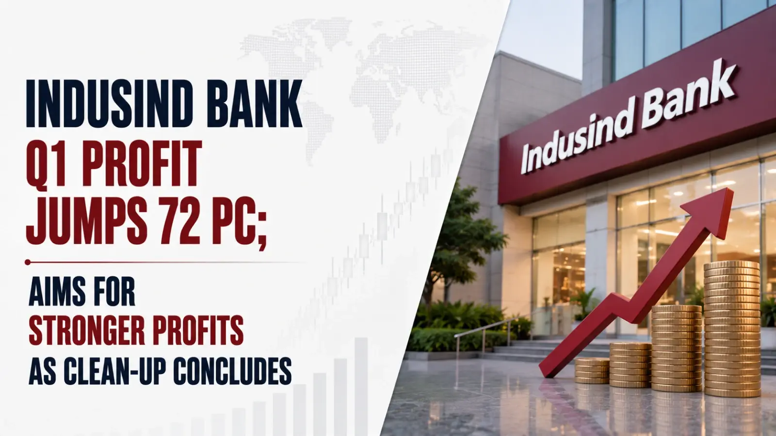 IndusInd Bank Q1 Profit Jumps 72 PC; Aims for Stronger Profits As Clean-Up Concludes