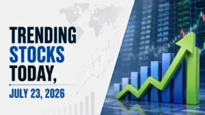 Trending Stocks Today, July 23, 2026: NTPC Green Energy Surges On Results, Wakefit Continues To Rally, Vodafone Idea Down On Cost Concerns, PC Jeweller Continues To Slide After Update