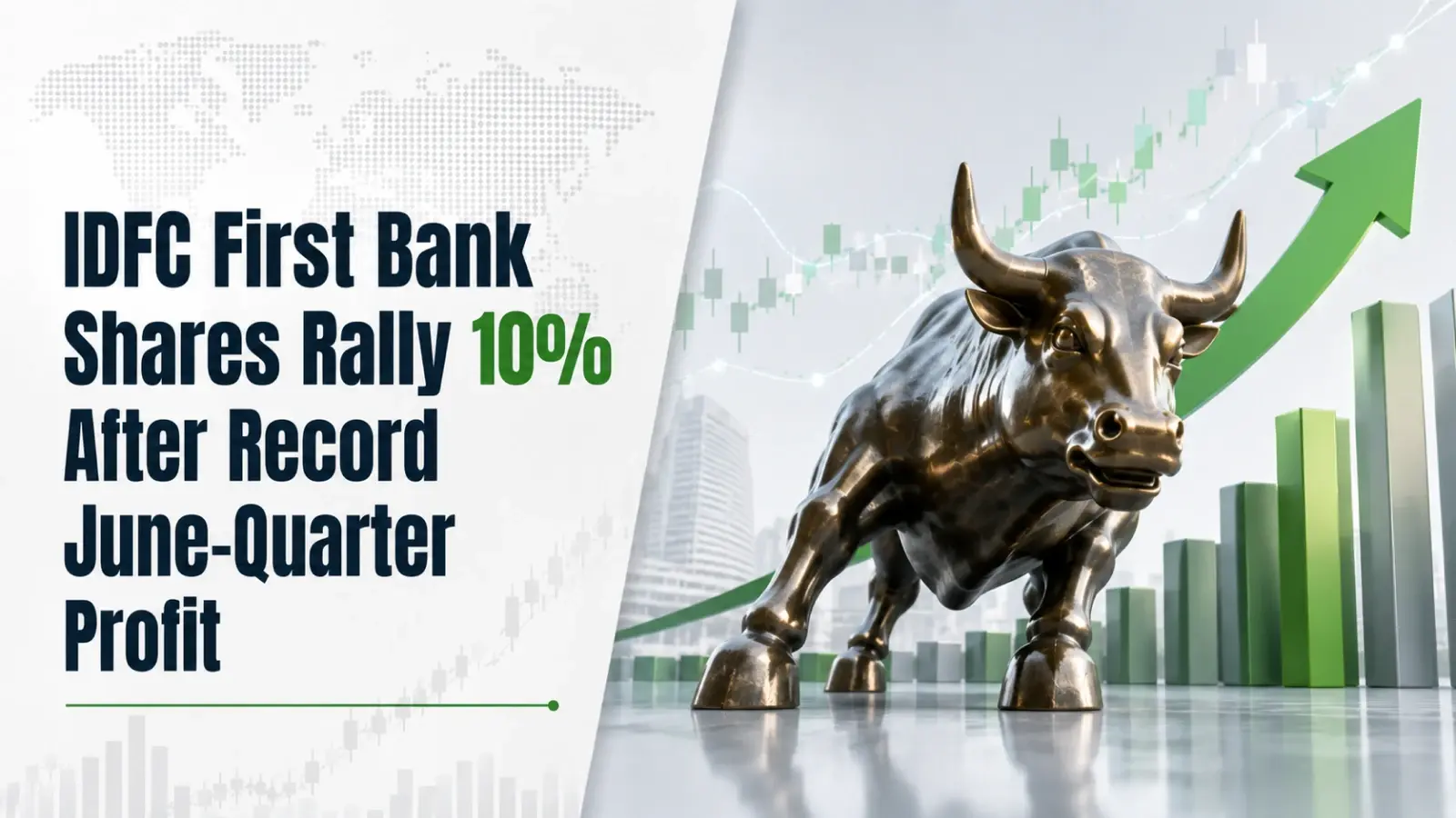 IDFC First Bank Shares Rally 10% After Record June-Quarter Profit
