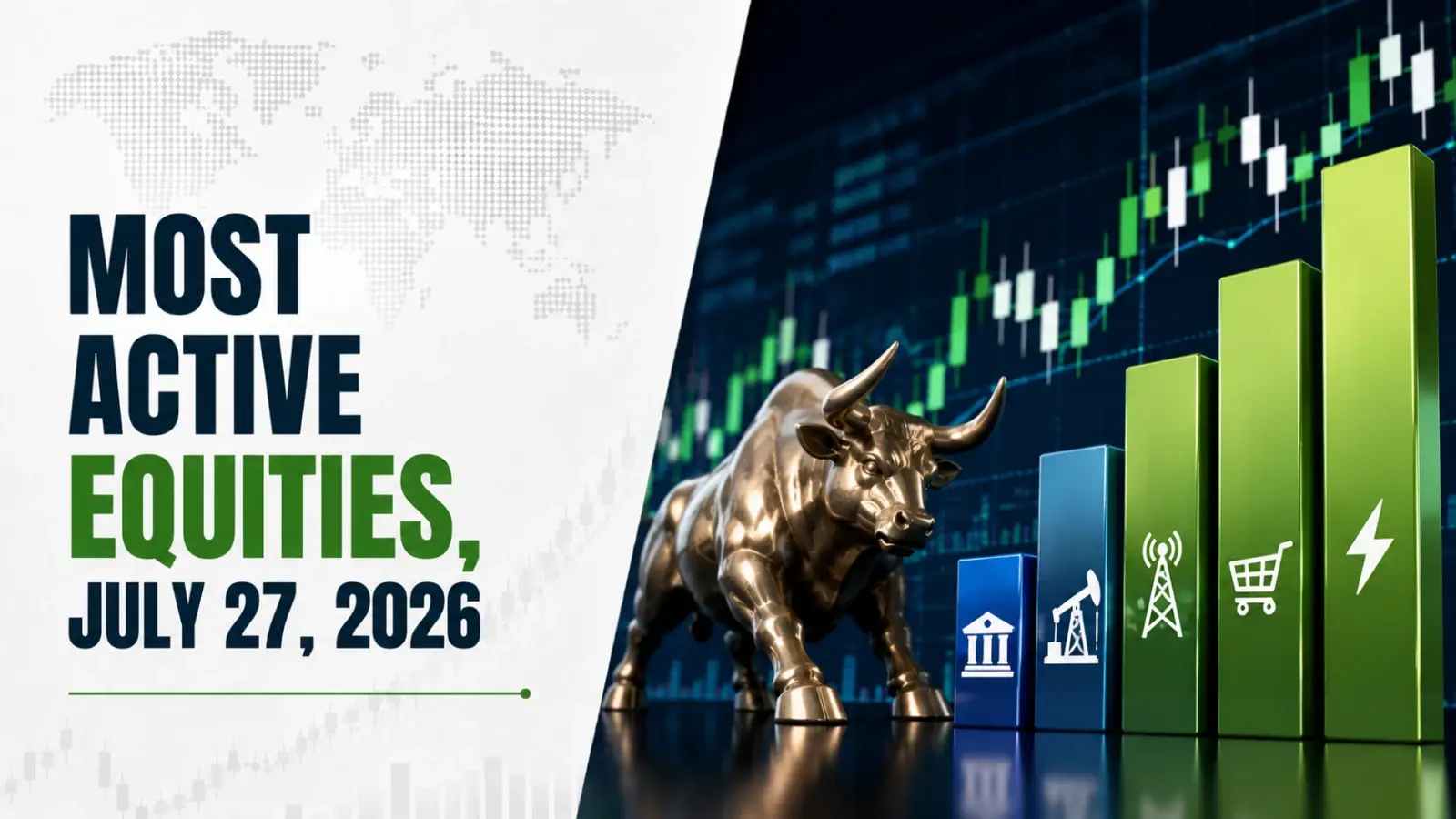 Most Active Equities, July 27, 2026: IDFC First Bank, Vodafone Idea, PC Jeweller Dominate Trading Volumes on Monday