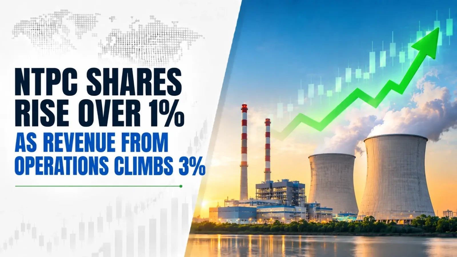 NTPC Shares Rise Over 1% As Revenue from Operations Climbs 3%