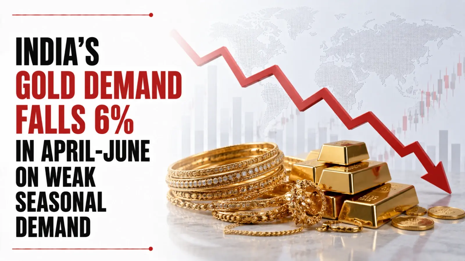 India’s Gold Demand Falls 6% in April-June on Weak Seasonal Demand, Higher Duty: WGC