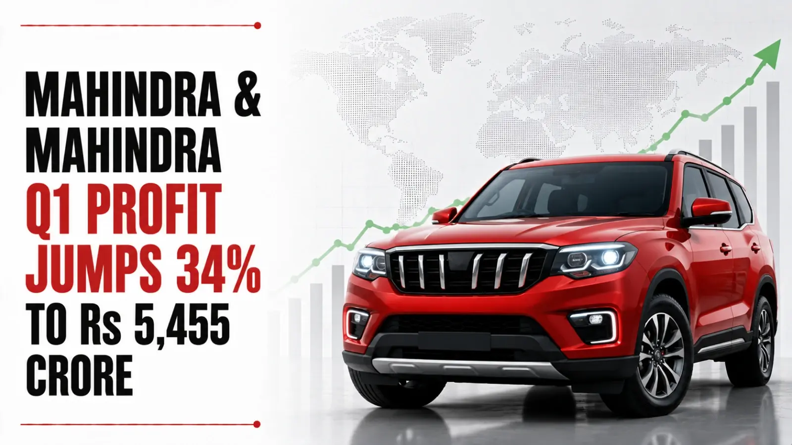 Mahindra & Mahindra Q1 Profit Jumps 34% to Rs 5,455 Crore