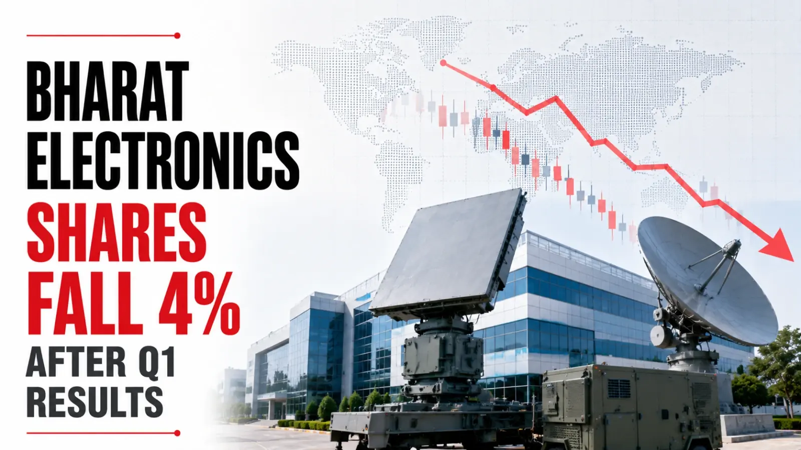 Bharat Electronics Shares Fall 4% After Q1 Results As Margins Disappoint Investors