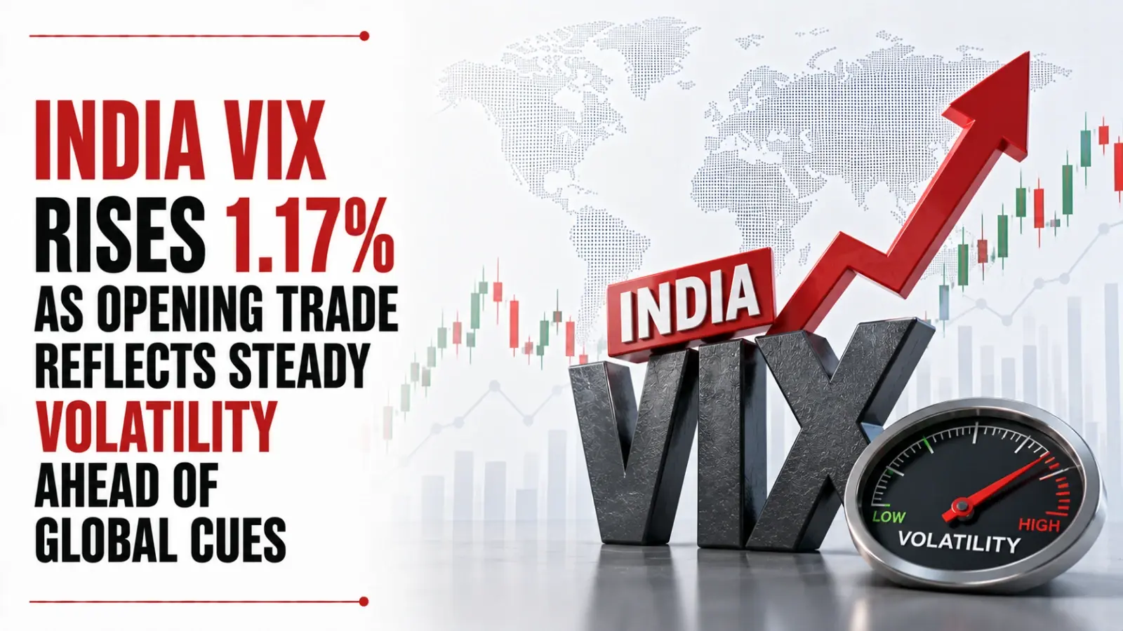 India VIX Rises 1.17% as Opening Trade Reflects Steady Volatility Ahead of Global Cues