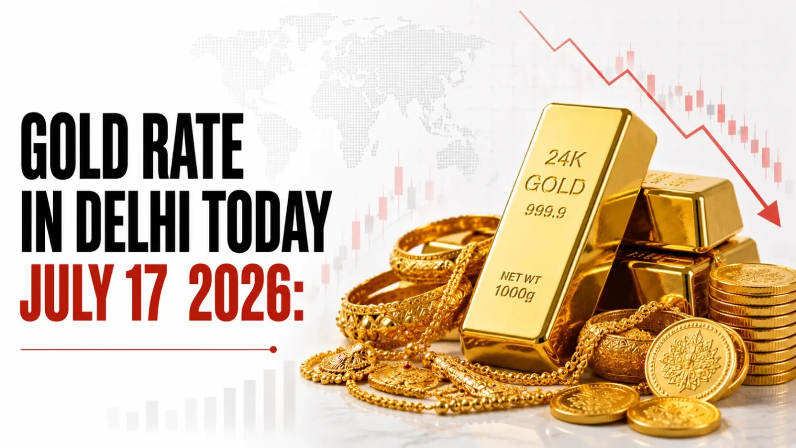 Gold Rate in Delhi Today, July 17, 2026: 24K Gold Slips to ₹14,343 Per Gram