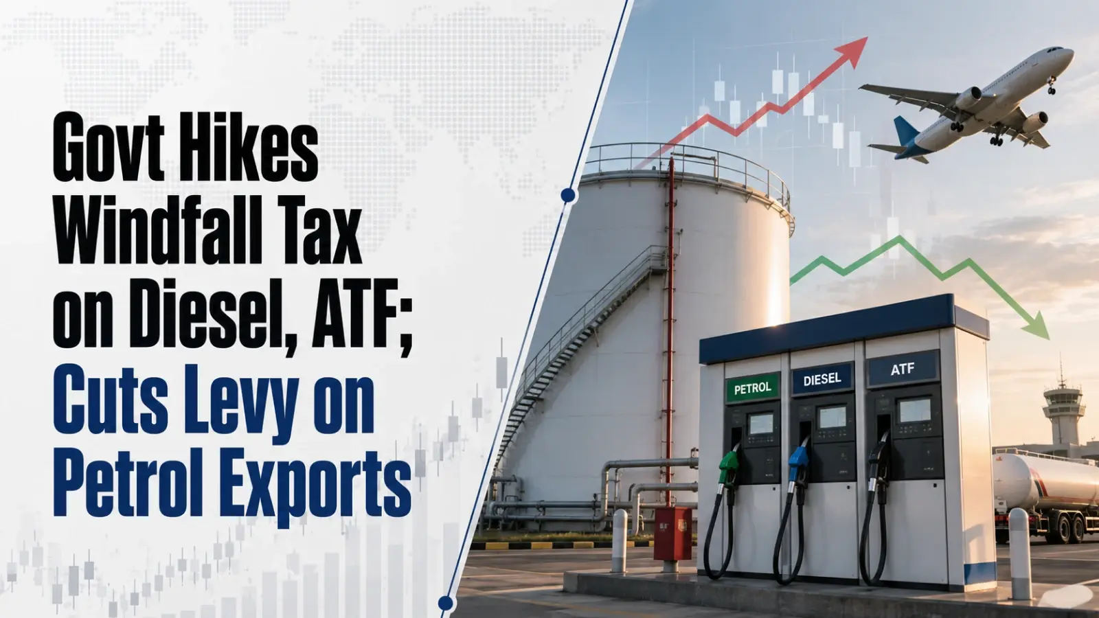 Govt Hikes Windfall Tax on Diesel, ATF; Cuts Levy on Petrol Exports