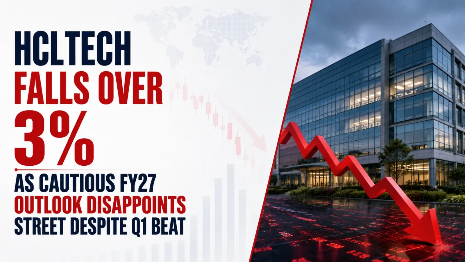 HCLTech Falls Over 3% As Cautious FY27 Outlook Disappoints Street Despite Q1 Beat