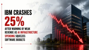 IBM Crashes 25% After Warning of Weak Revenue as AI Infrastructure Spending Squeezes Software Budgets