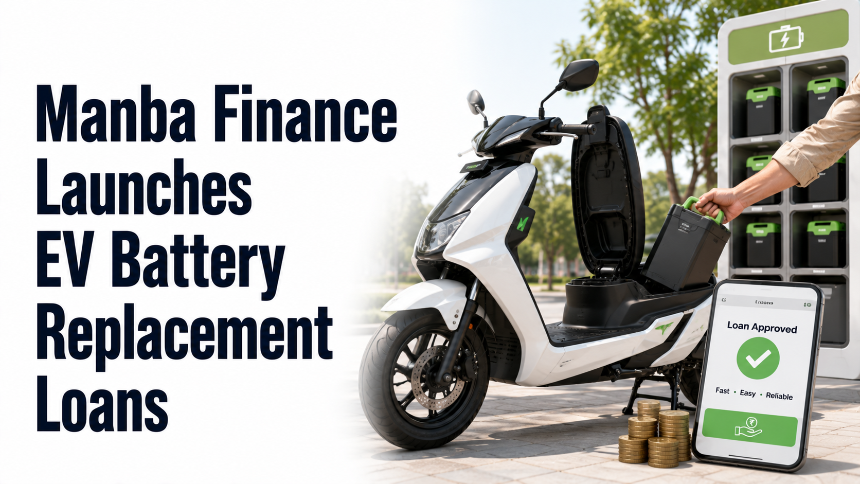 Manba Finance Launches EV Battery Replacement Loans; Shares Trade Flat