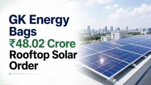 GK Energy Bags ₹48.02 Crore Rooftop Solar Order; Shares Rise Over 2%