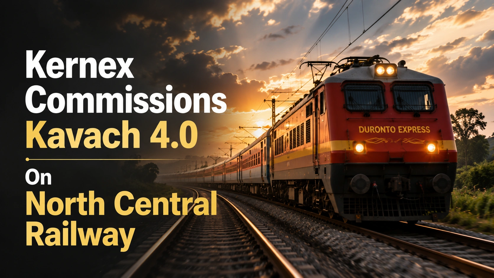 Kernex Commissions Kavach 4.0 On North Central Railway; Shares Edge Higher