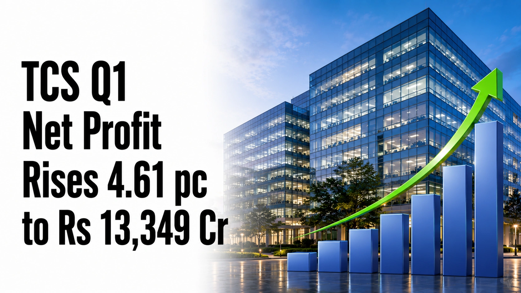 TCS Q1 Net Profit Rises 4.61% to Rs 13,349 Cr