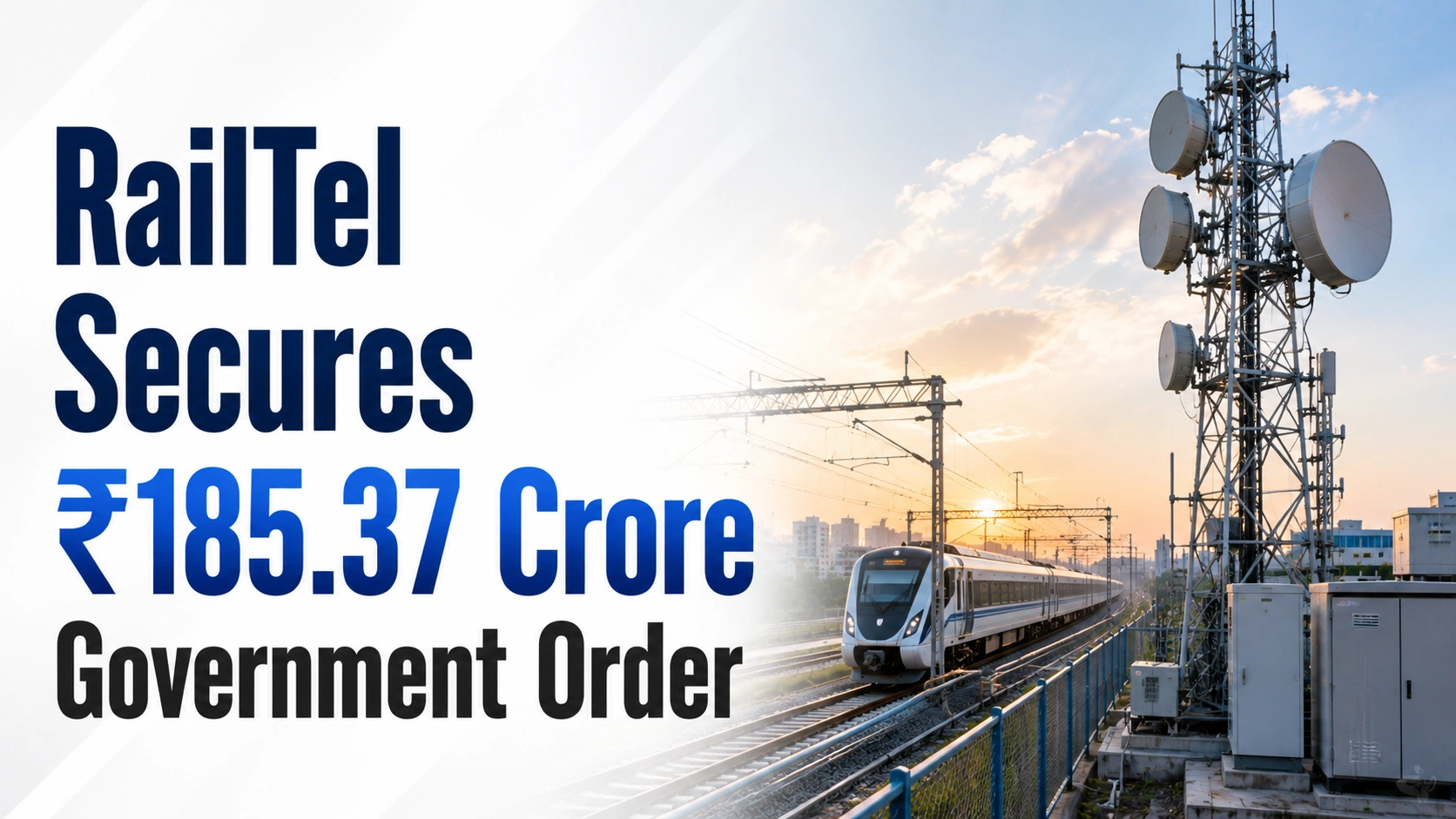 RailTel Secures ₹185.37 Crore Government Order; Shares Rise Over 2%