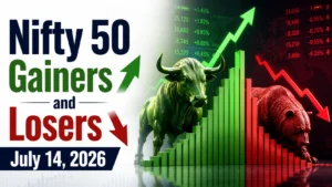 Nifty 50 Gainers and Losers, July 14, 2026: Hindalco Leads Winners; HCLTech Tops Losers