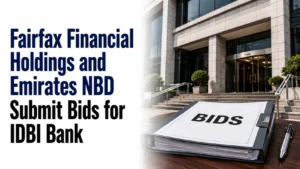 Fairfax Financial Holdings and Emirates NBD Submit Bids for IDBI Bank; Share Trade in Positive Territory
