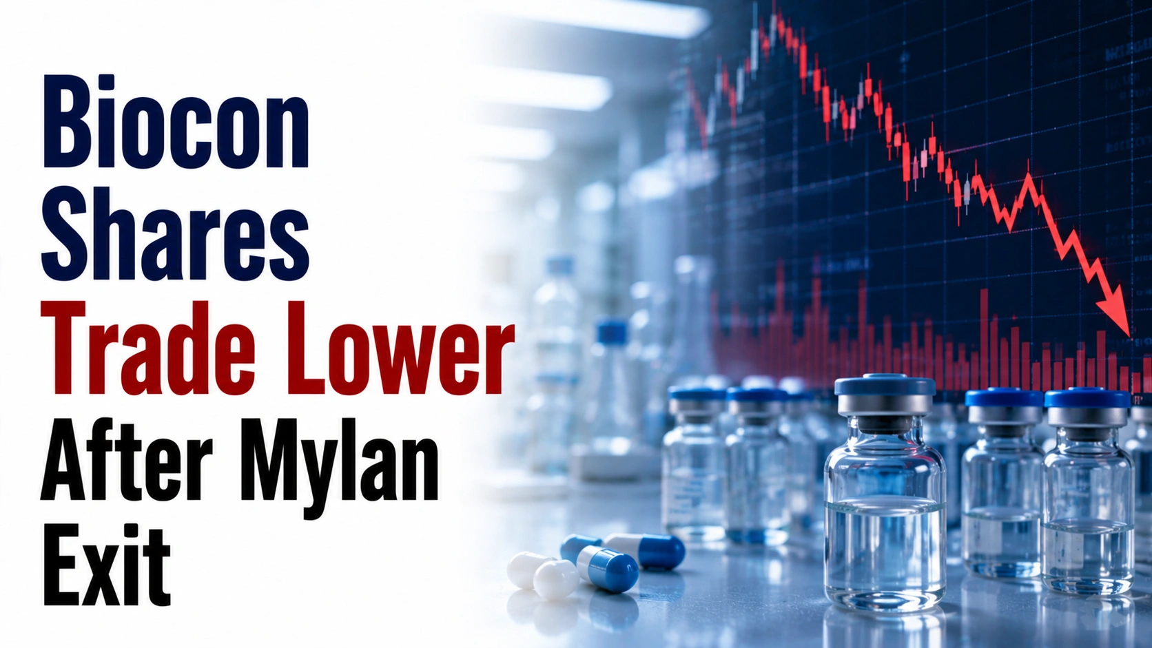 Biocon Shares Trade Lower After Mylan Exit; Entire 5.64% Stake Sold for Rs 3,679 Crore