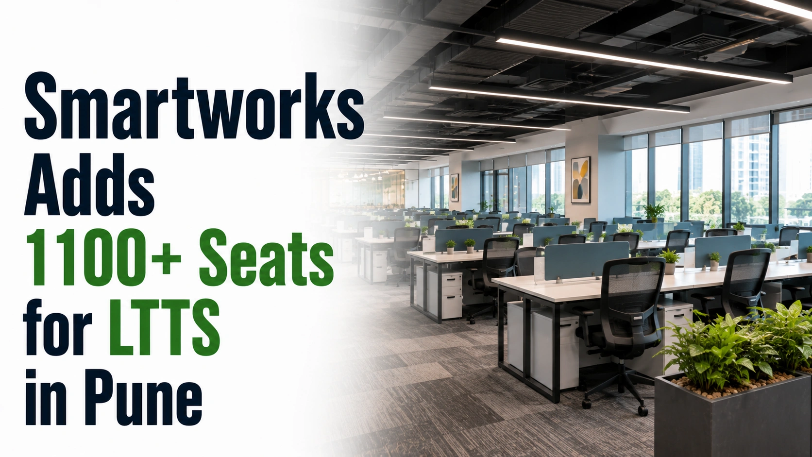 Smartworks Adds 1,100+ Seats for LTTS in Pune; Shares Gain Nearly 3%
